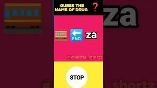 😜 Guess the name of drug from Emoji Challenge l #shorts #pharmacy #pharmacymemes #medicine