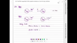 IAL, Edexcel, Jan 2024, M1, Q2, Collisions, Momentum and Impulse, CLM, Mechanics, Peters, WME01/01