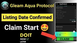 Aqua protocol claim start || Aqua protocol new update today || Aqua protocol listing
