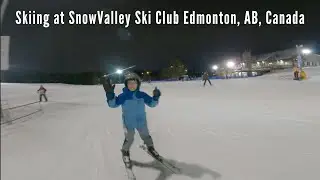 Skiing at SnowValley Ski Club Edmonton