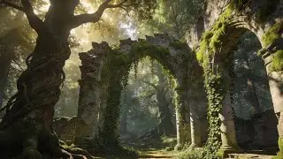 Relaxing Medieval Music in Ancient Forest Ruins 🌿 Calm Fantasy & Peaceful Ambience
