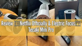 Review 【Netflix Officially & Electric Focus】 Tecaki Mini Projector 1080P 4K Support with WiFi 6 and