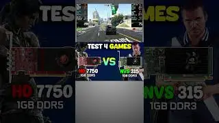 Nvidia NVS 315 VS HD AMD 7750 #benchmark #gamingperformance