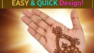 Easy and quick mehndi design for beginners|#henna|#mehandhi