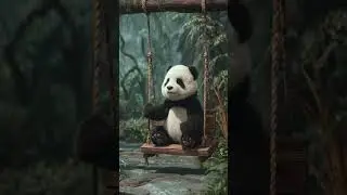 #shorts #music Clumsy panda, peaceful melody 🐼🌲