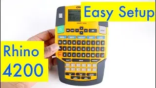Распаковка, настройка и краткий обзор этикетировочного устройства Dymo Rhino 4200
