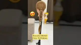Beautiful LACE BRAID TUTORIAL HACK #hairstylehack #hacks #shortsfeed #shorts #youtubeshorts