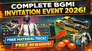 HOW To Complete BGMI Invitation Event 2026 | Free Rewards & Meterial Trick | BGMI Event Guide