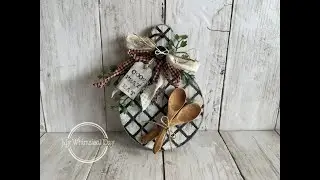Hobby Lobby mini cutting board all dressed up! Cook - Pray - Eat!