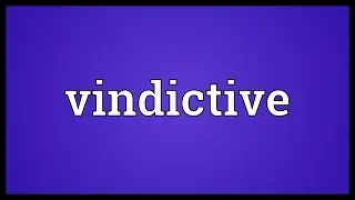 Vindictive Meaning