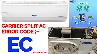 carrier split ac error ec || carrier Air conditioner error code Ec, split AC Error Code Ec, Split Ac