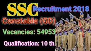 SSC GD Constable notification 2018|tamil way 2 jobs