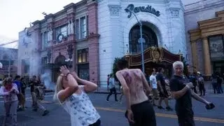 The Fall of Atlanta Scare Zone at Halloween Horror Nights 2013 at Universal Orlando Resort