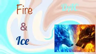 Fire and Ice Diamond Art Club Painting By JoJoes Art