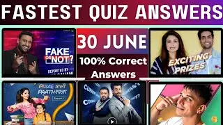 Flipkart Live Quiz Answers Today | 30 June | Flipkart quiz today | Daily Trivia Flipkart Today