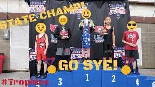8yr old STATE CHAMP! (1st time wrestling ) | Vlogmas Day 23