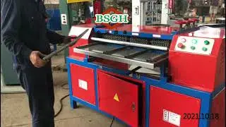 AC Radiator Stripping Machine Separating Water Tank Copper Aluminum Radiators For Copper Recycling