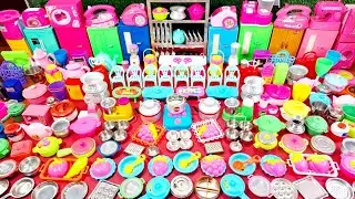 7 Minutes Satisfying with Unboxing Pink Toys Hello Kitty Sanrio Kitchen Set|Tiny Cooking Mini Game