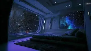 Silent Starship Journey | Relaxing Ambience | Floating Through Space