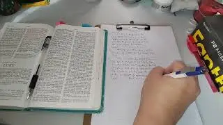 Writing Out The Bible By Hand | Luke 1:16-19