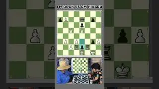 Hikaru's Rook Battery on the 2nd Rank vs FM Duck.