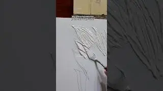 Combo Of Gold Leafing & Textured Art #textured #goldleaf #resin #trending #viral #artist #art #diy