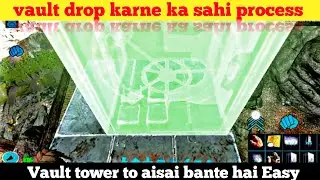 [ARK MOBILE] How To Make Vault Tower In Ark Mobile | Drop Vault In Piller In Ark Mobile | base tour