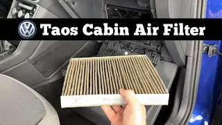 How To Change 2022 - 2025 VOLKSWAGEN TAOS Cabin Air Filter - Replace VW Filter Replacement Location