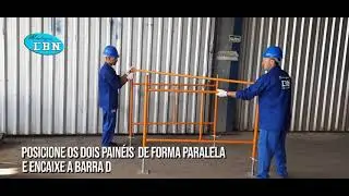Andaime torre LBN - Etapas da montagem