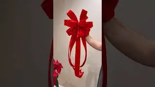 Learn how to make the ultimate Christmas bow! 🎁 #reels #diy #decor #christmas #bow