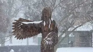A Snow Day In Storm Lake, Iowa