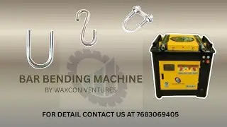 Bar Bending Machine | Steel Rod Bending Machine | Rebar Bender in Action