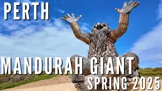 Mandurah Giant Walkthrough 2025 Spring &mdash; Coastal Walk to Santi Ikto with Hilltop Views (4K)