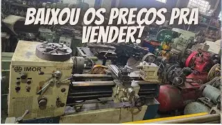 PRA VENDER TUDO BARATO! TORNO, FRESADORA, FURADEIRA, PRENSAS, COMPRESSORES, CALANDRA E MUITO MAIS!