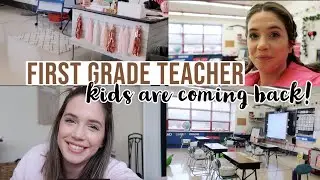 FIRST GRADE TEACHER | HYBRID CLASSROOM SET UP | 2021 | LIFE IN FIRST
