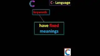 #keywords in c🔥 💥#shorts #32 keywords 💫 ✨#ccode#language #basicc