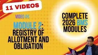 Video #5 - Module 2 - Registry of Allotment and Obligation