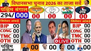West Bengal Election 2026 Opinion Poll Survey, TMC, BJP CONG