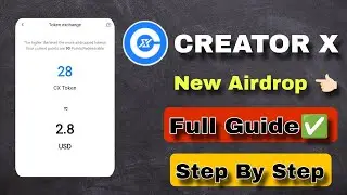 Creator X Airdrop Full Guide | Step By Step | New Crypto Airdrop Today | New Airdrop 2026 |