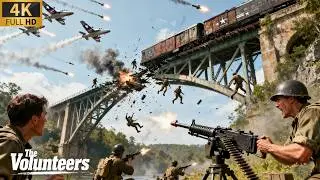 Enemy Bombers Attack The Train❗Volunteers Strike Back, Annihilating USA's Proud Jet❗