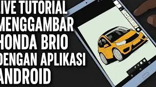 LIVE &deg; How to draw city car ( honda brio)