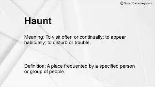 Haunt Meaning