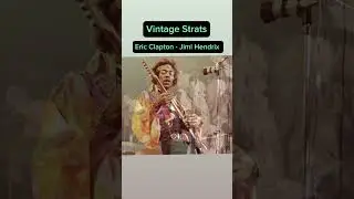 Vintage Stratocaster. Guitars played by our heroes.   #vintage #fender #jimihendrix #ericclapton