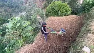 हाते ट्याक्टरले खेतमा जोत्दै Hate Tyactor Le Khetma Joddai | Galkot Nepal