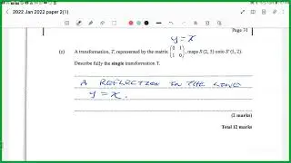 CSEC Maths Class March 20, 2025 - Jan. 2022 Paper 2