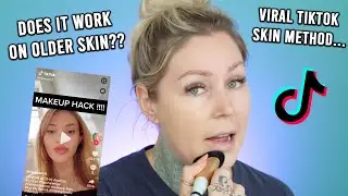 TESTING Viral TikTok Powder Setting Spray Makeup Hack | makeup tutorial