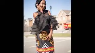2020 Latest #Cameroon #African #Toghu #Print #Fashion #Dresses