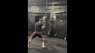 Frank Martin SAVAGE COMBOS on the Heavy Bag looking to rebound from Tank Loss