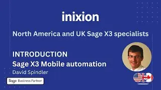 Inixion   Intro Video   Sage X3 Mobile Automation