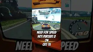 Need for Speed: Hot Pursuit 2 (PS2) on a CRT TV - Coastal Pursuit Chaos